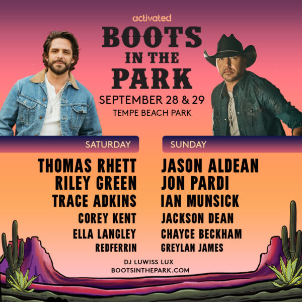 boots in the park tempe lineup 2024