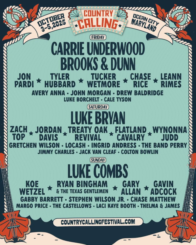 country calling lineup 2025