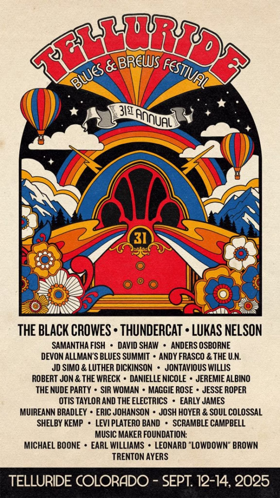 telluride blues and brews 2025 lineup